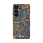 Kingfisher Art Nouveau magnetic tough phone case – side view