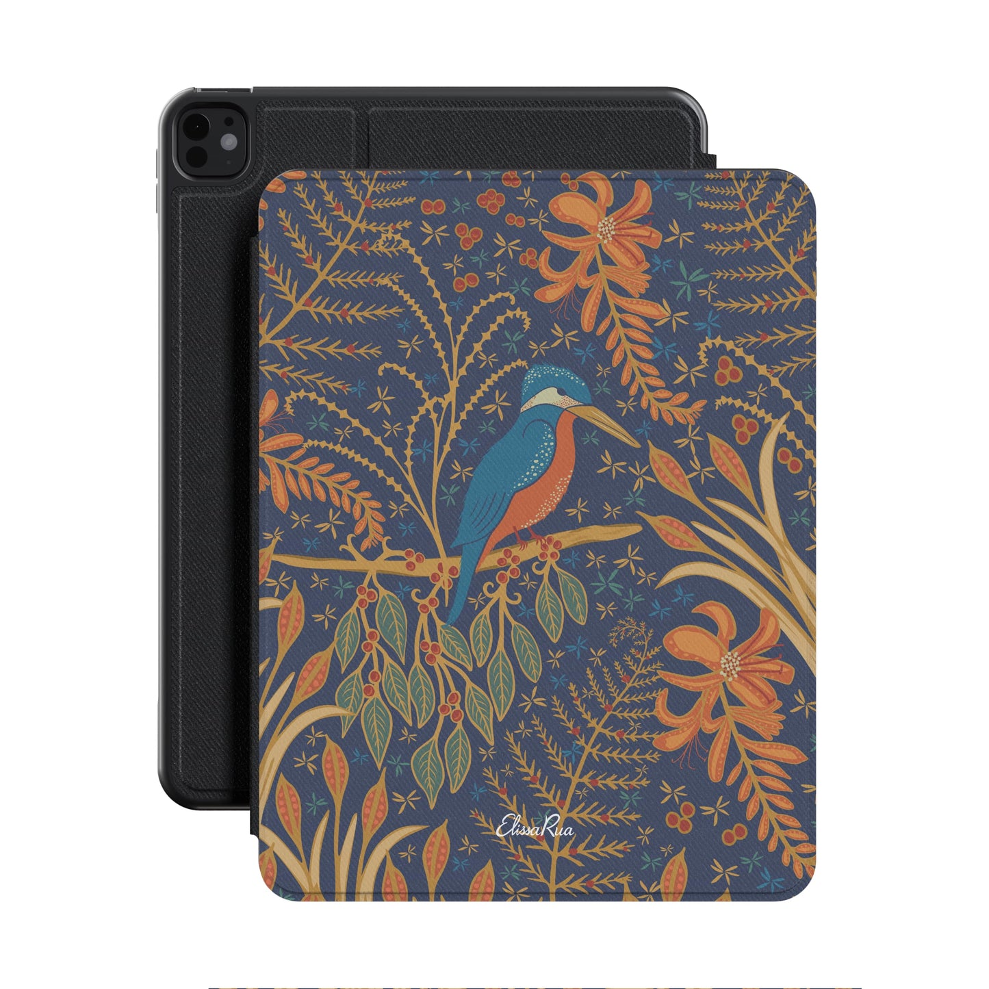 Kingfisher Art Nouveau – Apple iPad Case | Elissa Rua