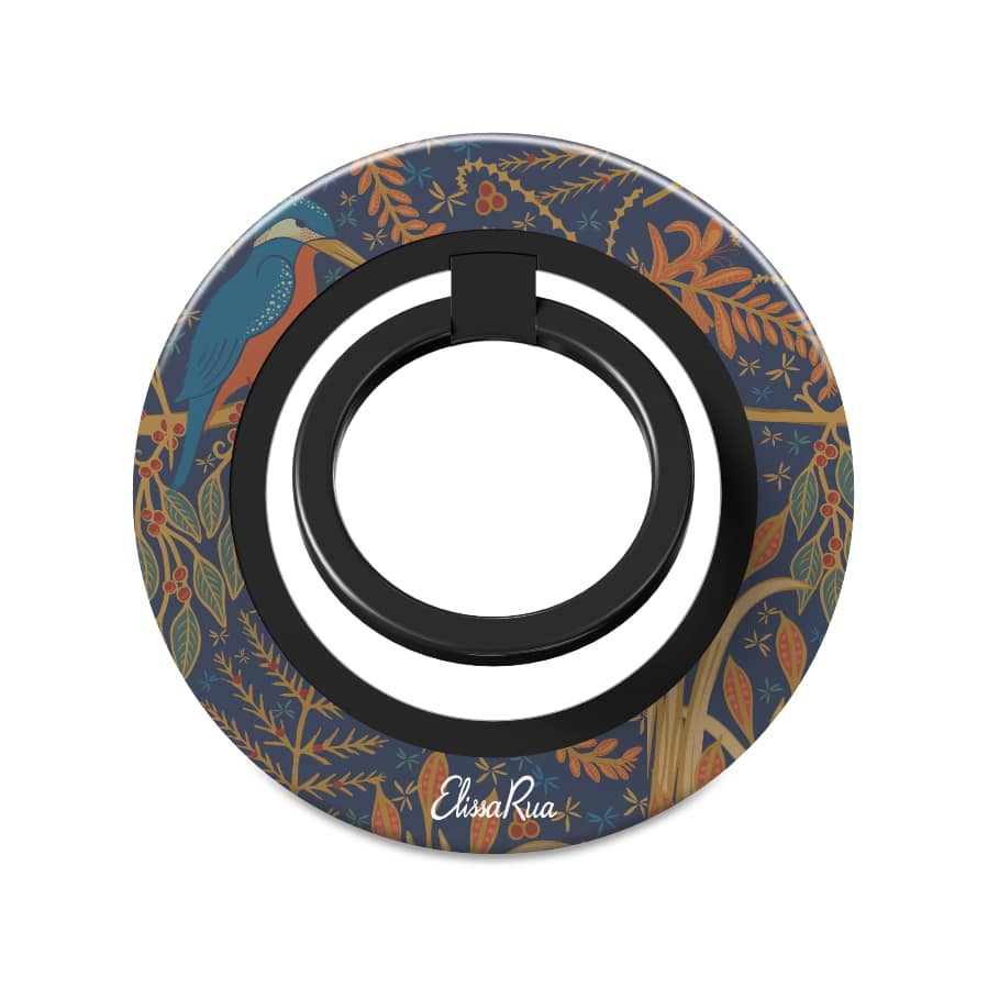 Kingfisher Art Nouveau – Magnetic Ring Holder