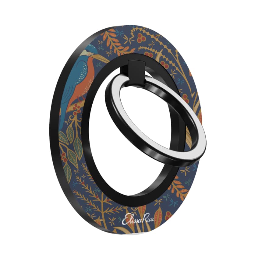 Kingfisher Art Nouveau – Magnetic Ring Holder