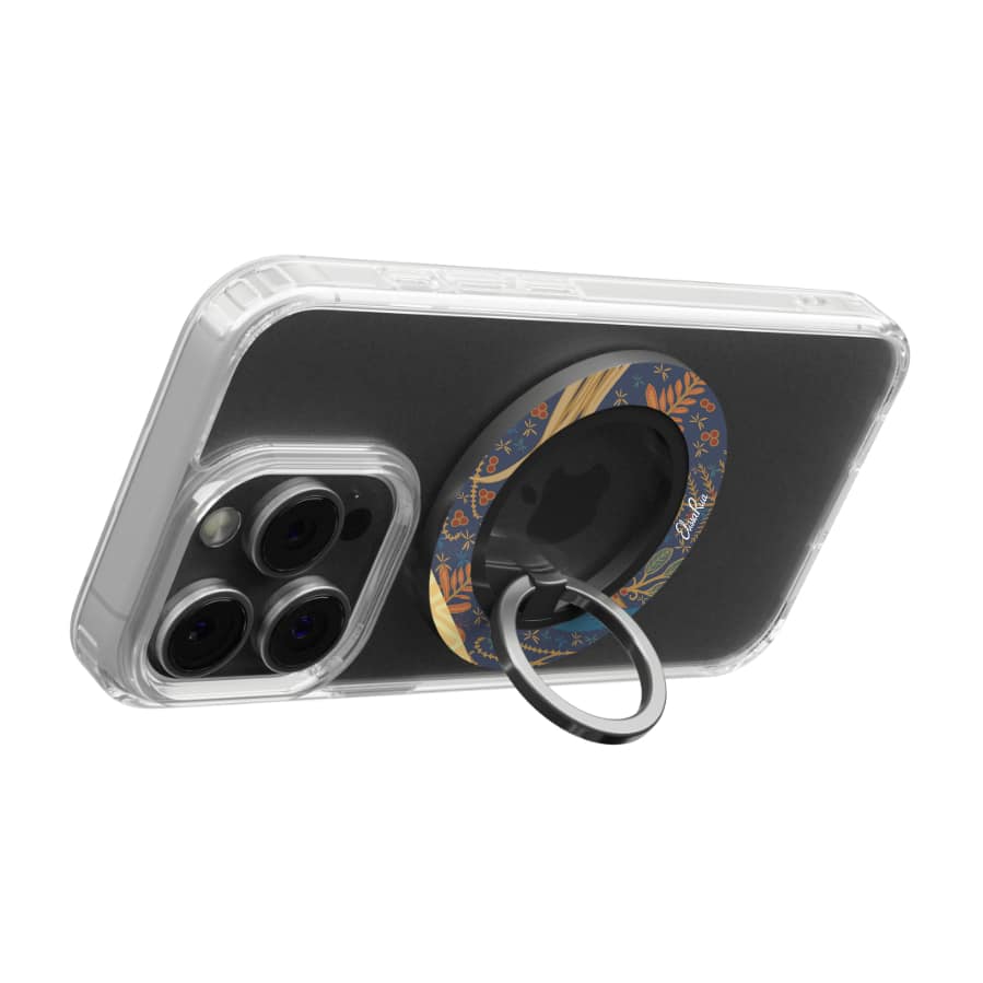 Kingfisher Art Nouveau – Magnetic Ring Holder