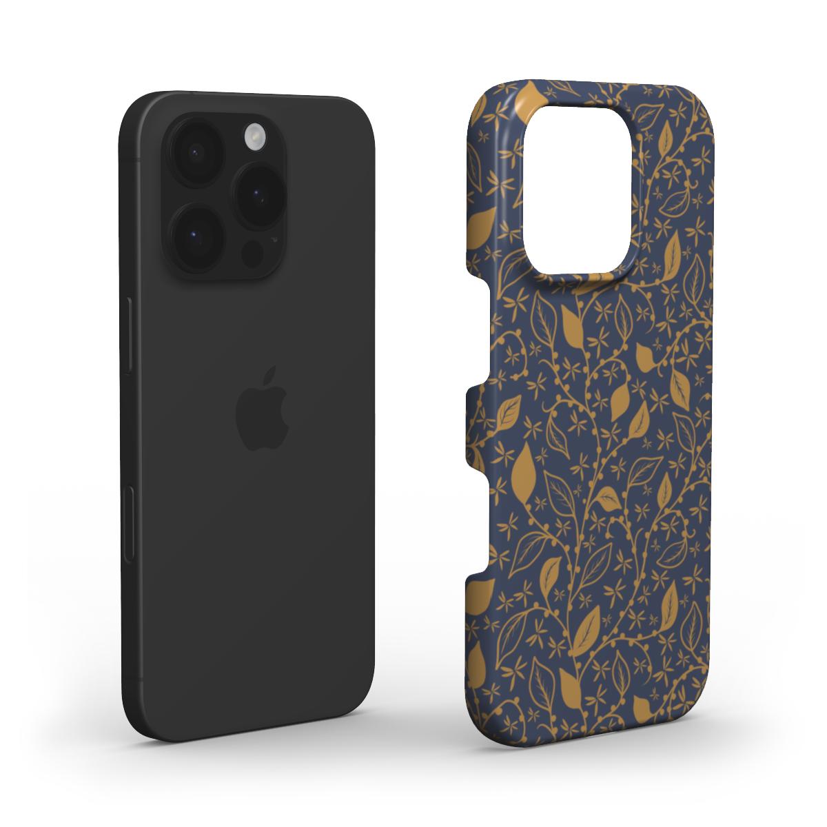 Midnight Foliage Snap Phone Case – printed case with slim, protective inner structure