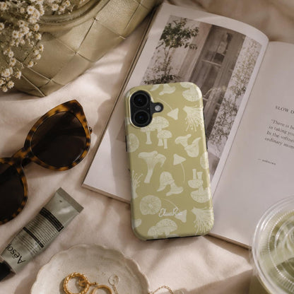 Beige Mushrooms – Tough Phone Case | Elissa Rua