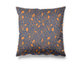 Navy and copper floral velvet cushion cover, luxury statement cushion, size 45x45cm