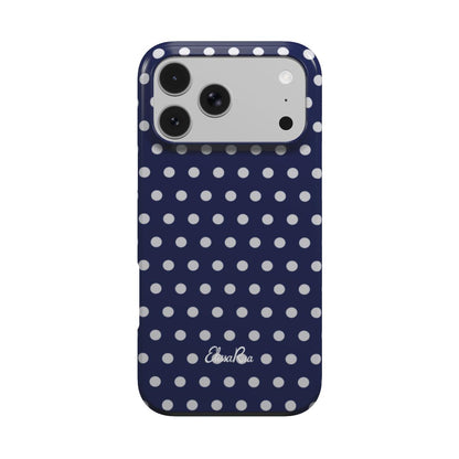 Navy Polka Dot – Tough Phone Case | Elissa Rua