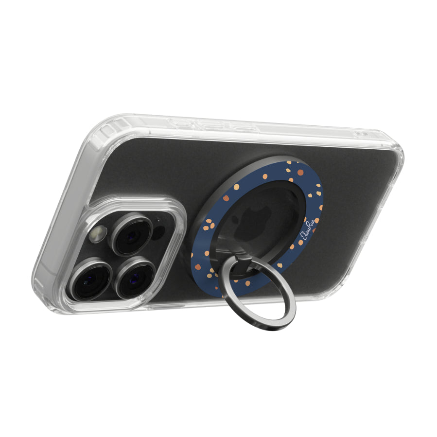 Navy Speckle – Magnetic Ring Holder
