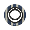 Navy and Cream Stripe - Magnetic Ring Holder