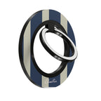 Navy and Cream Stripe - Magnetic Ring Holder