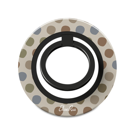 Neutral Polka Dots - Magnetic Ring Holder