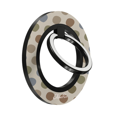 Neutral Polka Dots - Magnetic Ring Holder