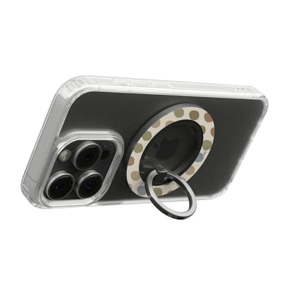 Neutral Polka Dots - Magnetic Ring Holder
