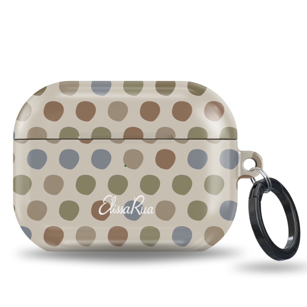 Neutral Polka Dots - Apple AirPods Tough Case