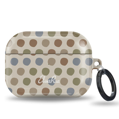 Neutral Polka Dots - Apple AirPods Tough Case