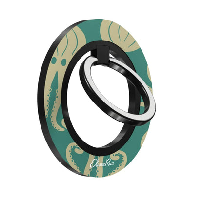 Octopus Teal – Magnetic Ring Holder