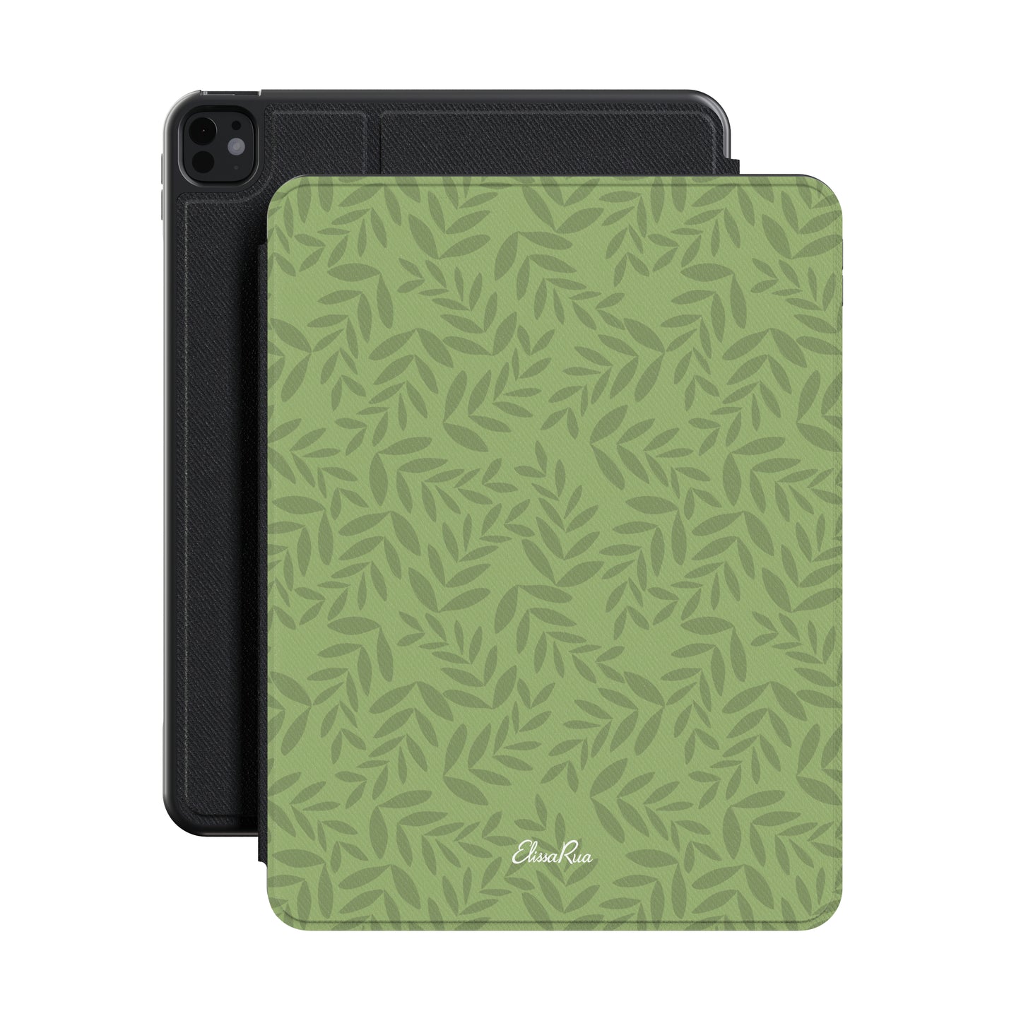 Olive Green Leaf – Apple iPad Case | Elissa Rua