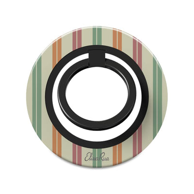 Phone Case Ring Holder with pastel stripes
