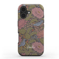 Peony & Bird Floral Tough Phone Case for iPhone and Samsung