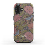 Peony & Bird Floral Tough Phone Case for iPhone and Samsung