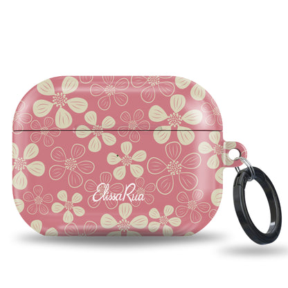 Pink Floral Abstract – Tough Airpod Case | Elissa Rua