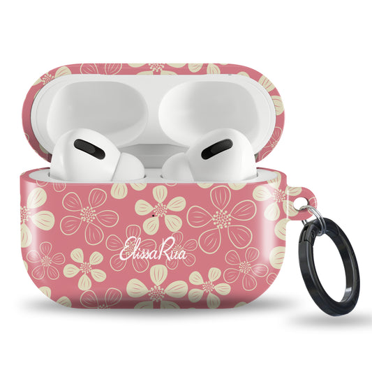 Pink Floral Abstract – Tough Airpod Case | Elissa Rua