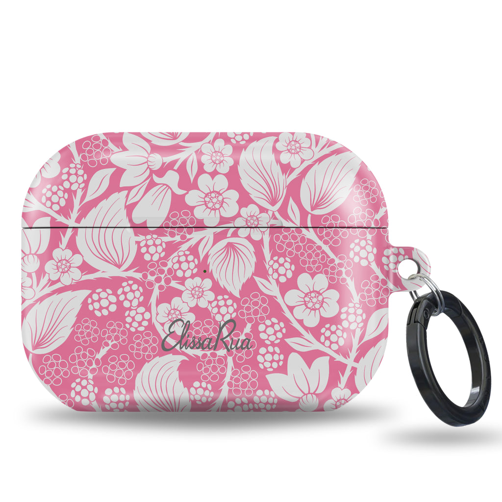 Pink Blackberry AirPods Case – Delicate Berry and  Motif