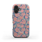 Pink & Blue Oleander Floral Tough Phone Case for iPhone and Samsung