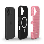 Pink boho geometric magsafe phone cases layers