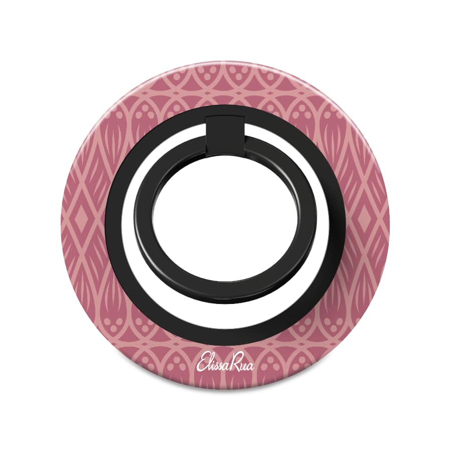 Pink Boho Geometric – Magnetic Ring Holder