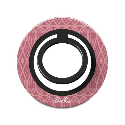 Pink Boho Geometric – Magnetic Ring Holder