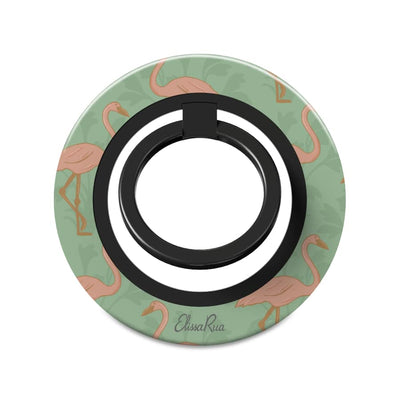 Pink Flamingo Abstract – Magnetic Ring Holder