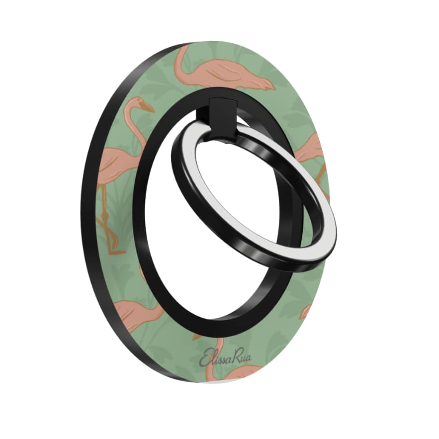 Pink Flamingo Abstract – Magnetic Ring Holder