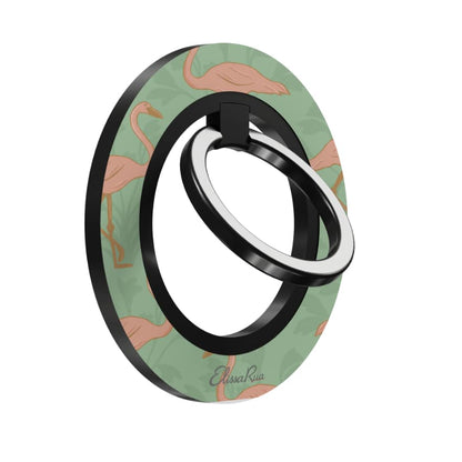 Pink Flamingo Abstract – Magnetic Ring Holder