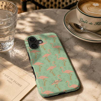 Pink Flamingo Abstract – Tough Phone Case | Elissa Rua