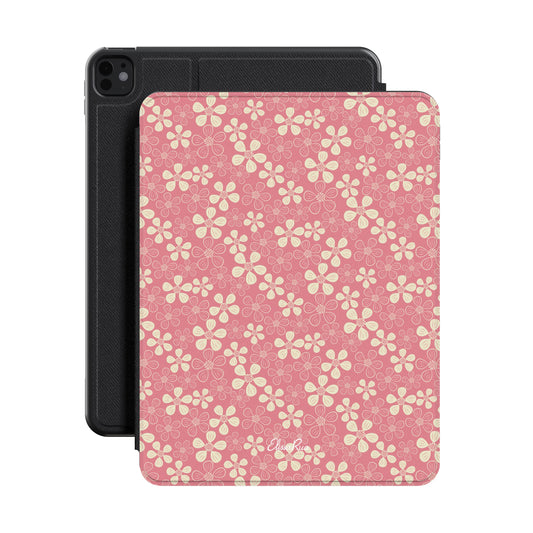 Pink Floral Abstract – Apple iPad Case | Elissa Rua