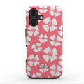 Pink Petal tough phone case with bold floral pattern – front view