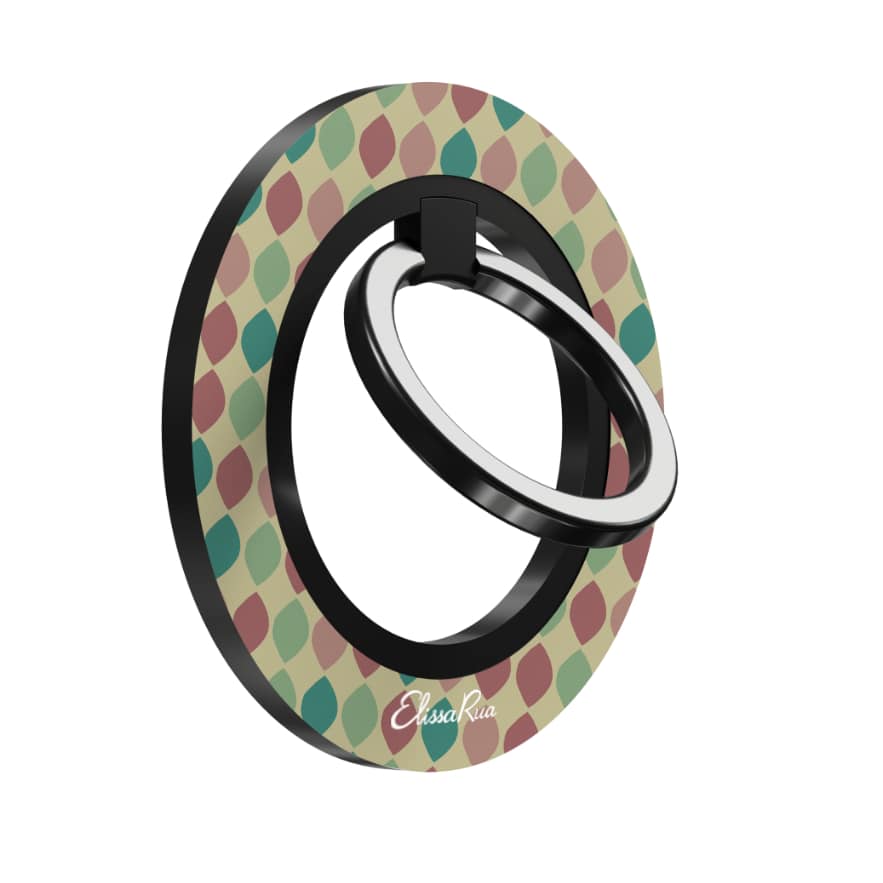 Retro Geometric Teardrop – Magnetic Ring Holder