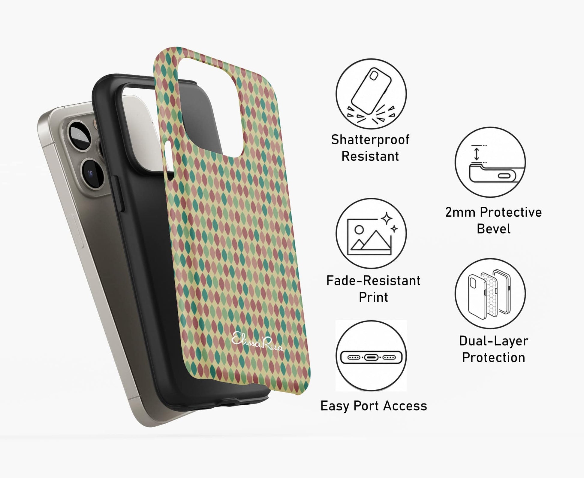 Retro Dots Tough Phone Case