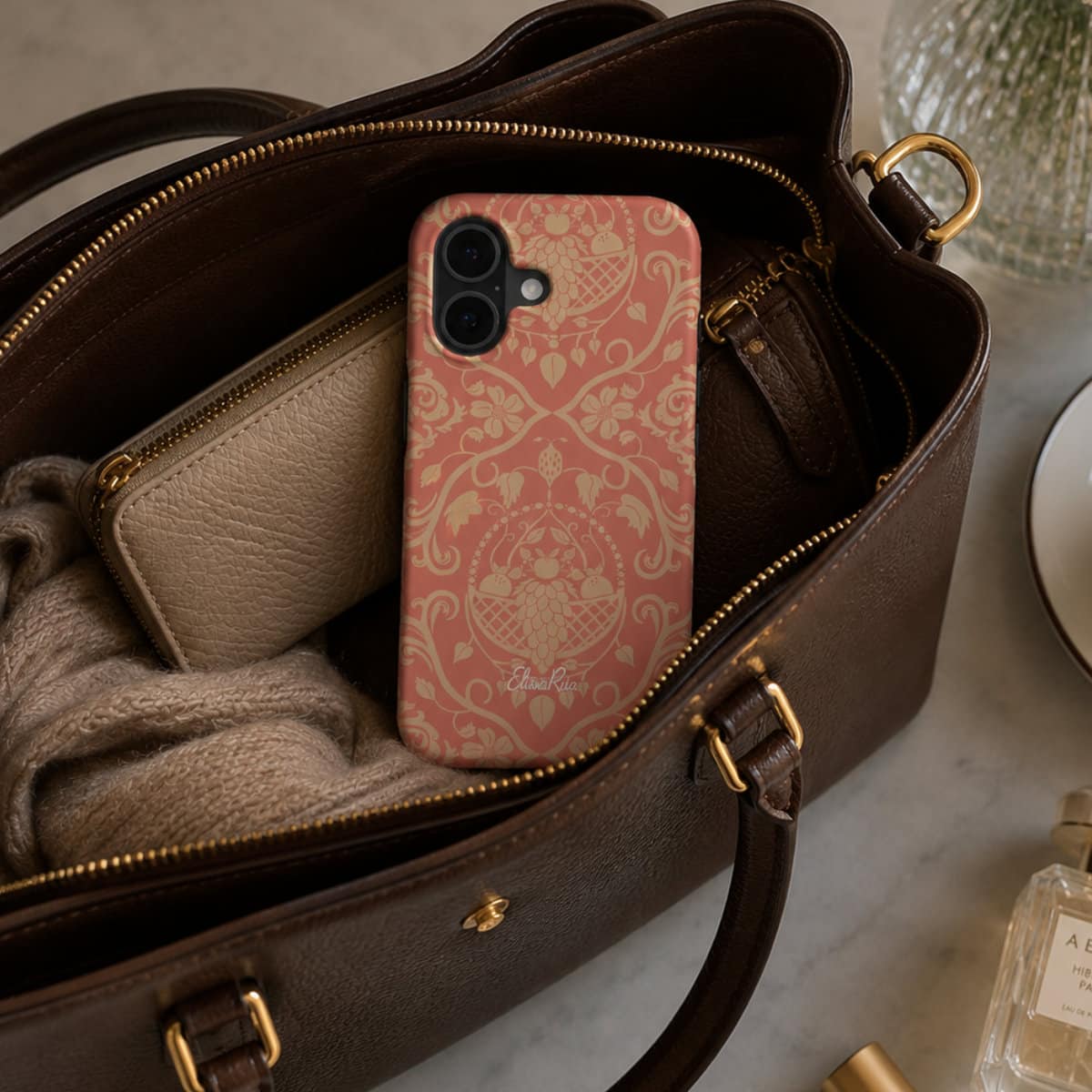Rococo Basket Blush – MagSafe Tough Phone Case | Elissa Rua