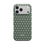 Coque de téléphone résistante – Pois vert sauge | Elissa Rua