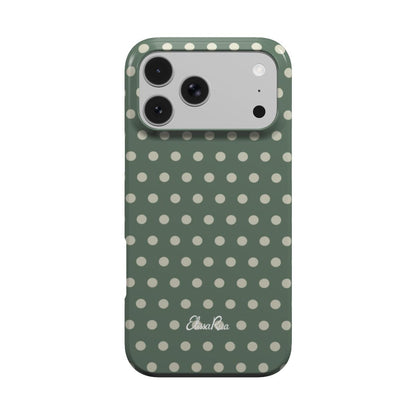 Sage Green Polka Dot – Tough Phone Case | Elissa Rua