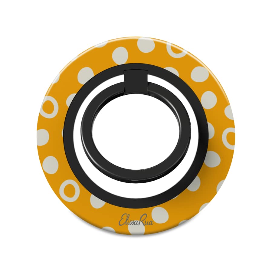 Sunny Yellow Dots – Magnetic Ring Holder