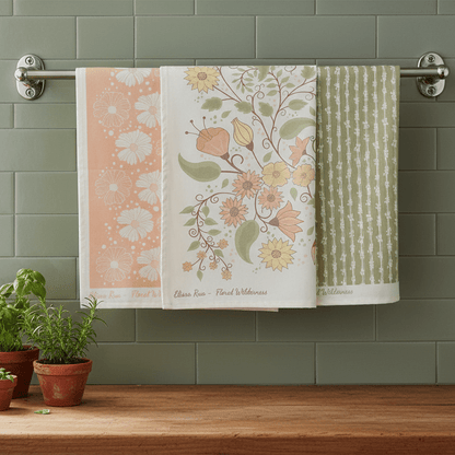 Tea Towels – Wall-Mounted Rack Lifestyle