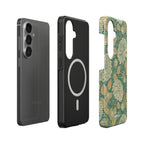 Vintage Dahlia Floral magnetic tough phone case – protective layers