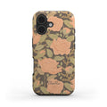Vintage Rose tough phone case with an elegant floral design in muted tones