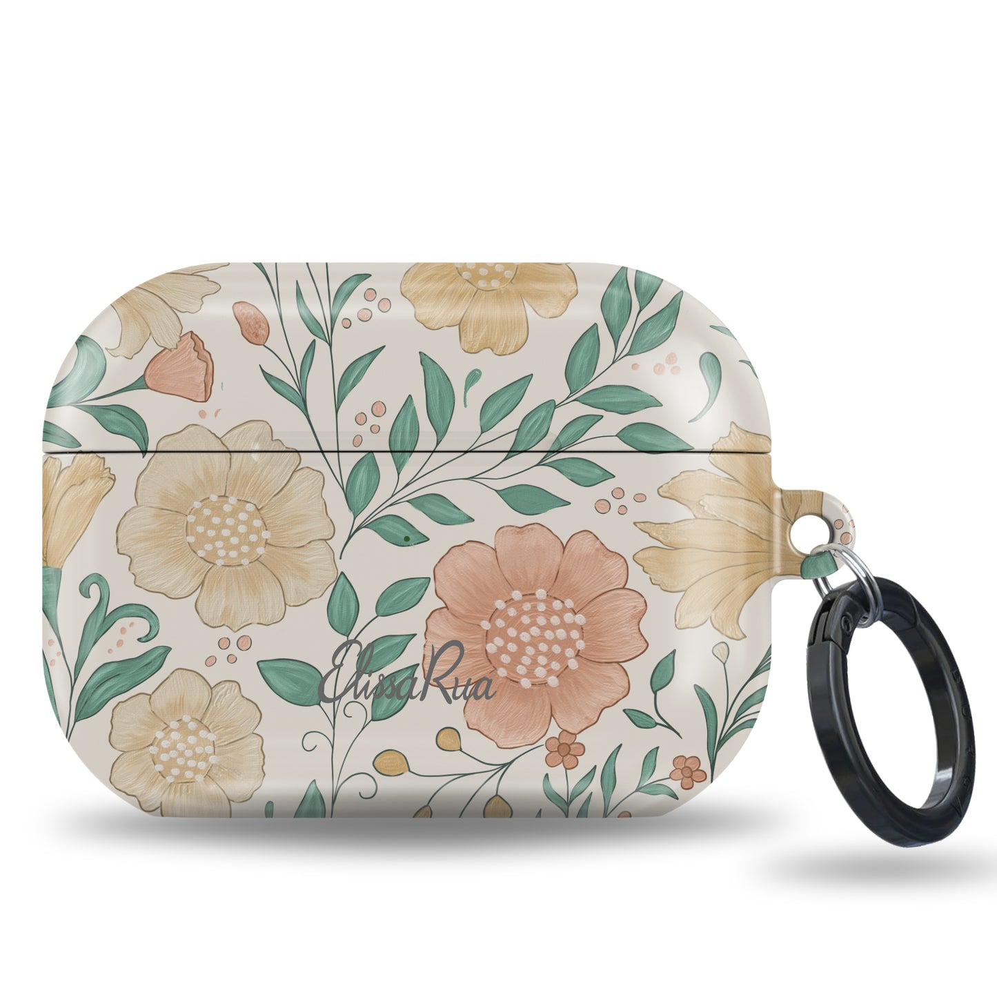 Wildflowers Floral – AirPods Case –  Pastel Print | Protective Apple AirPods Tough Cover
