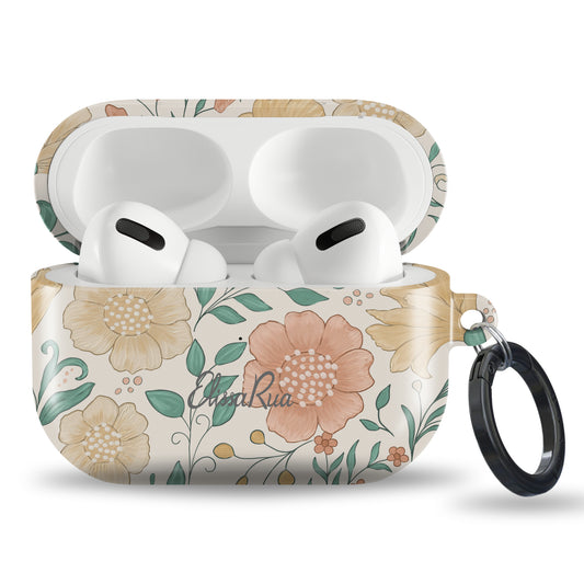 Wildflowers Floral – AirPods Case –  Pastel Print | Protective Apple AirPods Tough Cover