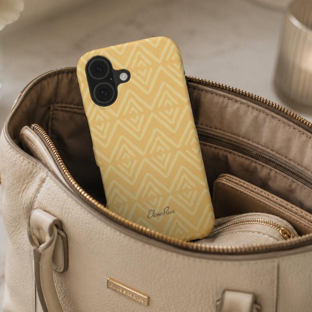 Yellow Geometric – Tough Phone Case | Elissa Rua