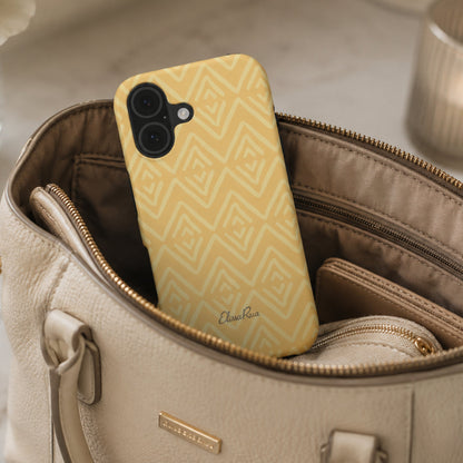 Yellow Geometric Design – Tough Phone Case | Elissa Rua