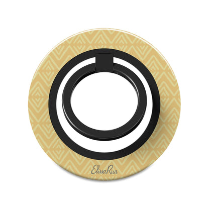 Yellow Geometric – Magnetic Ring Holder