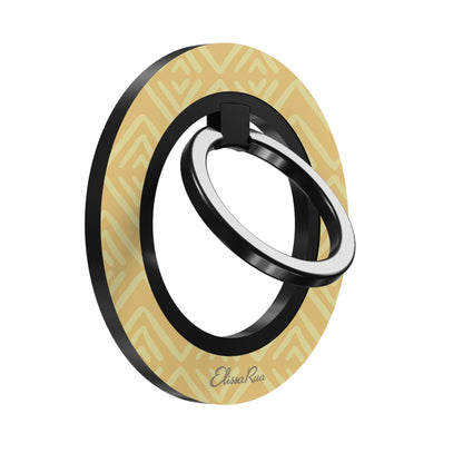 Yellow Geometric – Magnetic Ring Holder